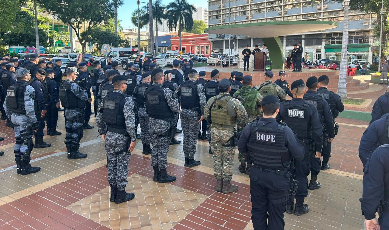 Policiais militares de Mato Grosso em formação